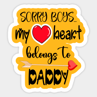Funny Girls Valentine Quote Cool Daddy Girls Valentines Day Sticker
